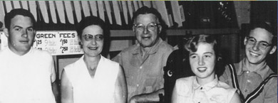 The Syron Family: (from left to right) Lloyd Syron, Elizabeth Syron, Frank Syron Senior, Ann Syron and Frank Syron.
